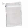 Bolsa de organza branca 9 x 15