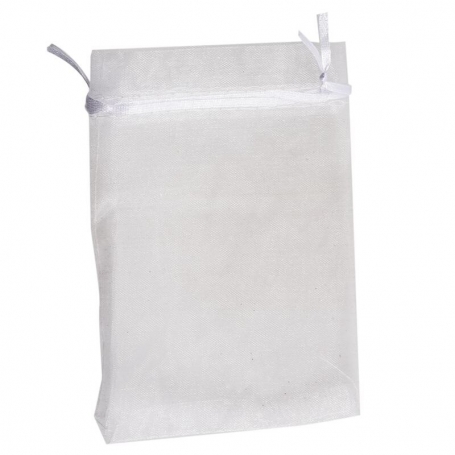 Saco De Organza Branco 9 X 15