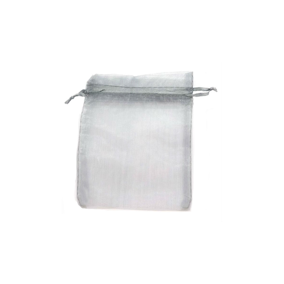 10 x 13 sacos de organza de prata