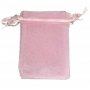 Bolsa de organza rosa claro 7x10