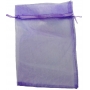 Bolsa de organza lilás escuro 15 x 20