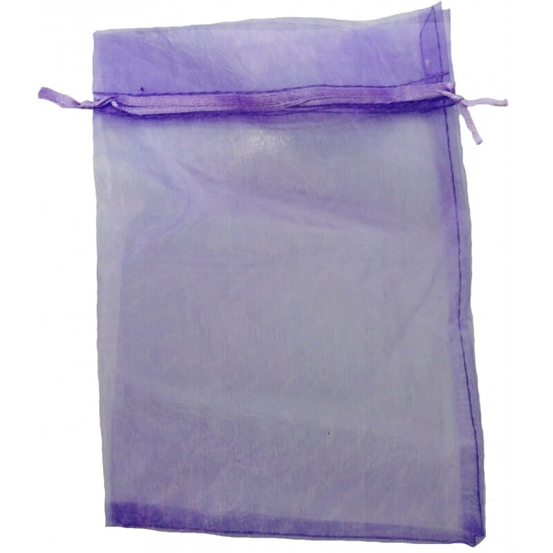 Bolsa de organza lilás escuro 15 x 20
