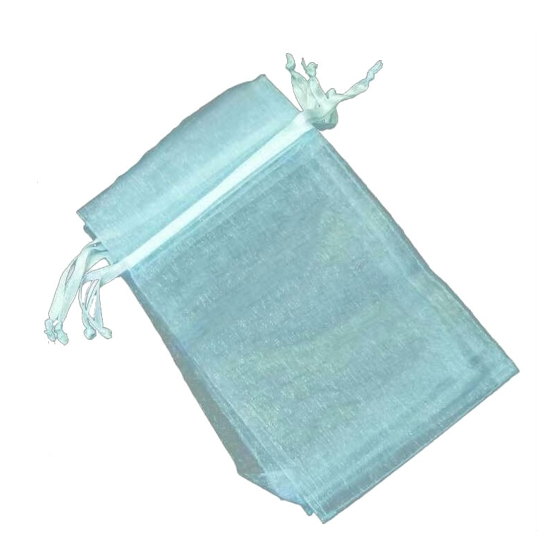 Bolsa de organza para detalhes azul claro 15 x 20