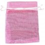 Sacos de organza rosa chiclete 10 x 13