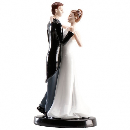 Figura Bridegrooms Firme Do Bolo De Casamento