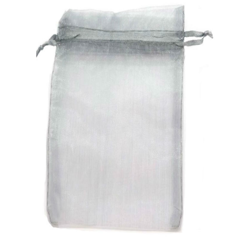 Saco de organza prata 9 x 15