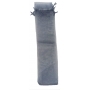 Bolsa de organza 30x7 cm prata