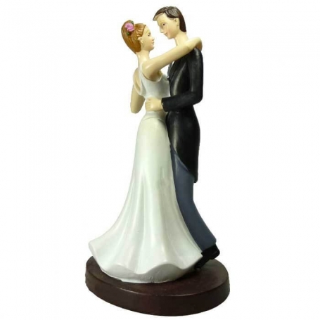 Figura bridegrooms firme do bolo de casamento