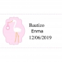 Etiqueta adesiva batizado