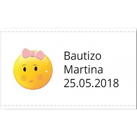 Adesivos Personalizados Batizado Menina