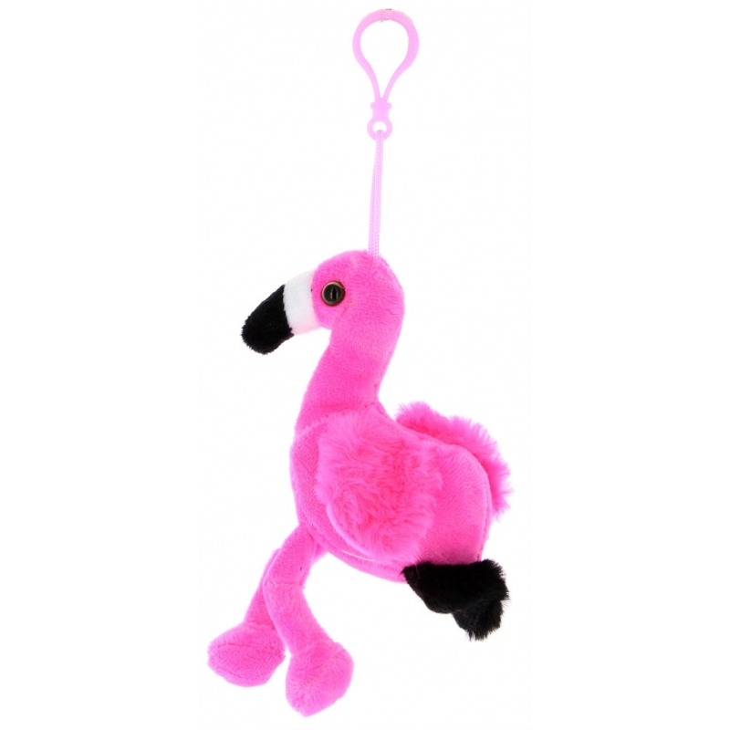 Flamingo chaveiro de pelúcia