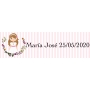 Caneta para detalhes de comunhão menina personalizada