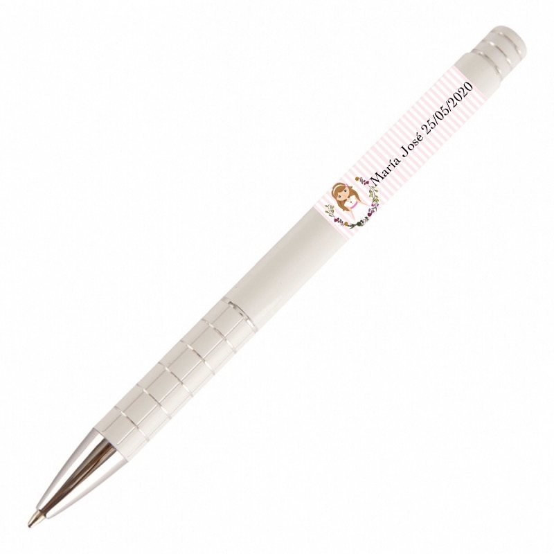 Caneta para comunhão menina personalizada