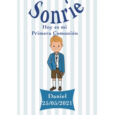 Adesivo menino comunhão
