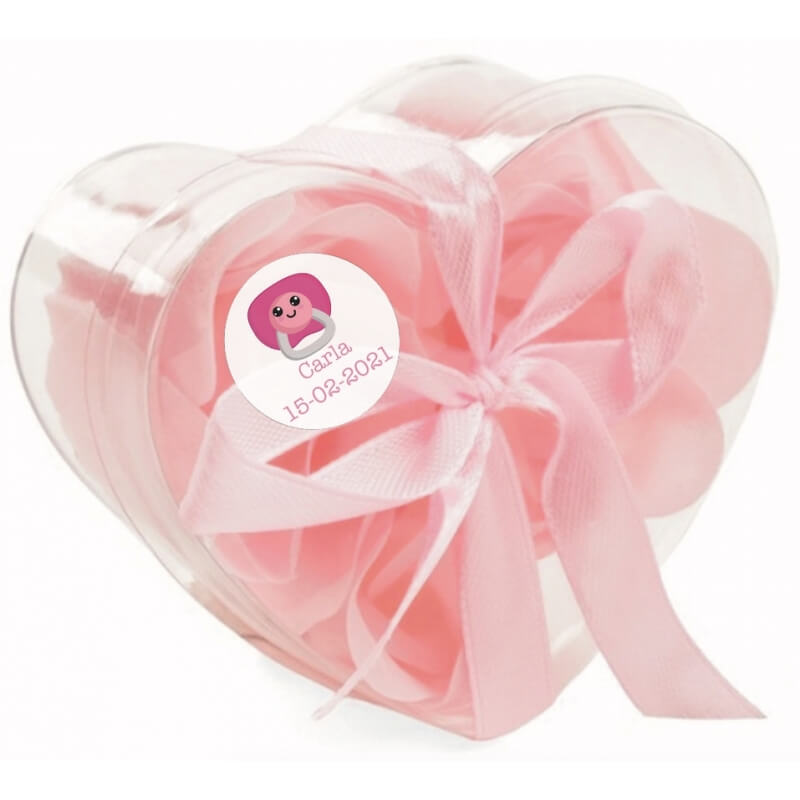 Sabonetes para batizado de menina personalizados