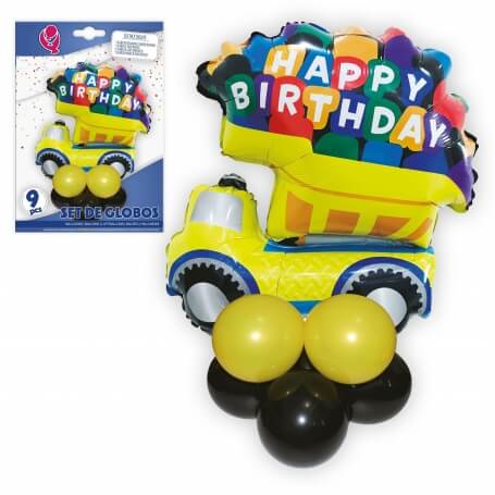 Pacote de balões de aniversário em poliamida
