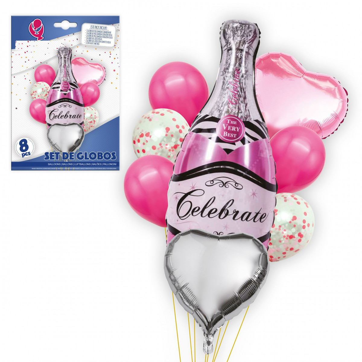 Conjunto de balões de celebração