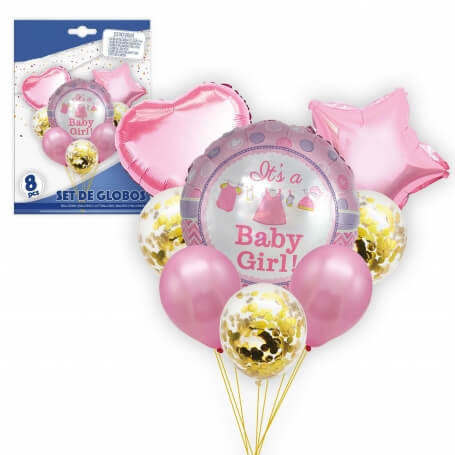 Balões nascimento menina