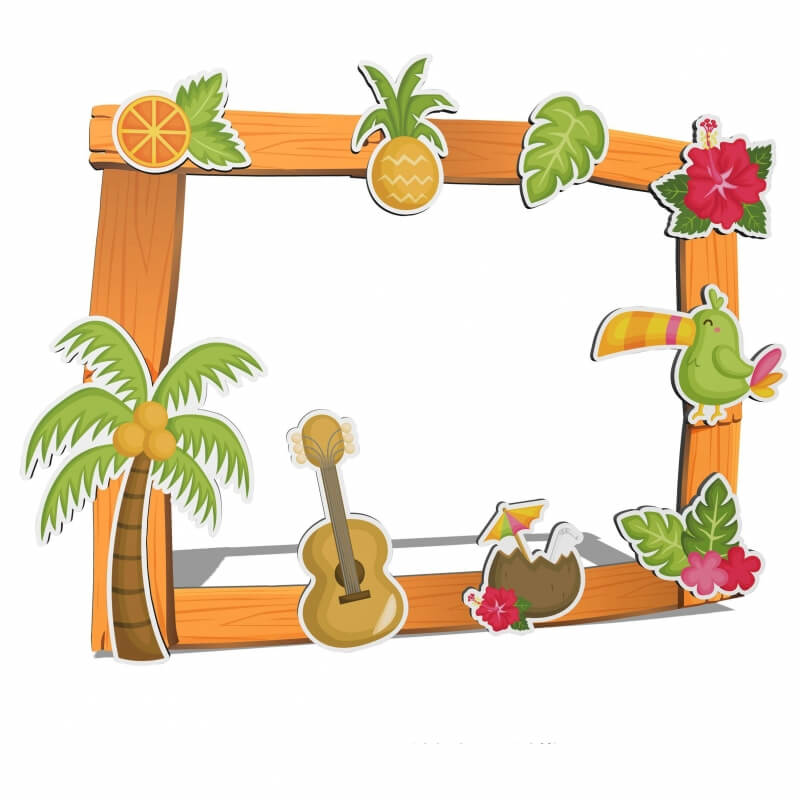 Photocall havaiano