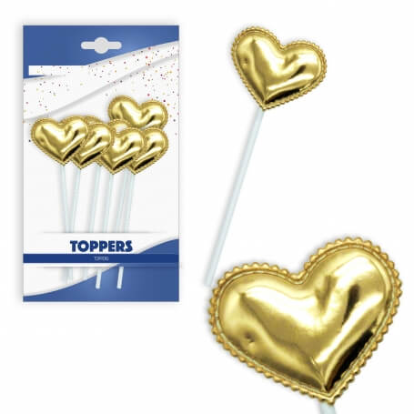 Coração toppers pack