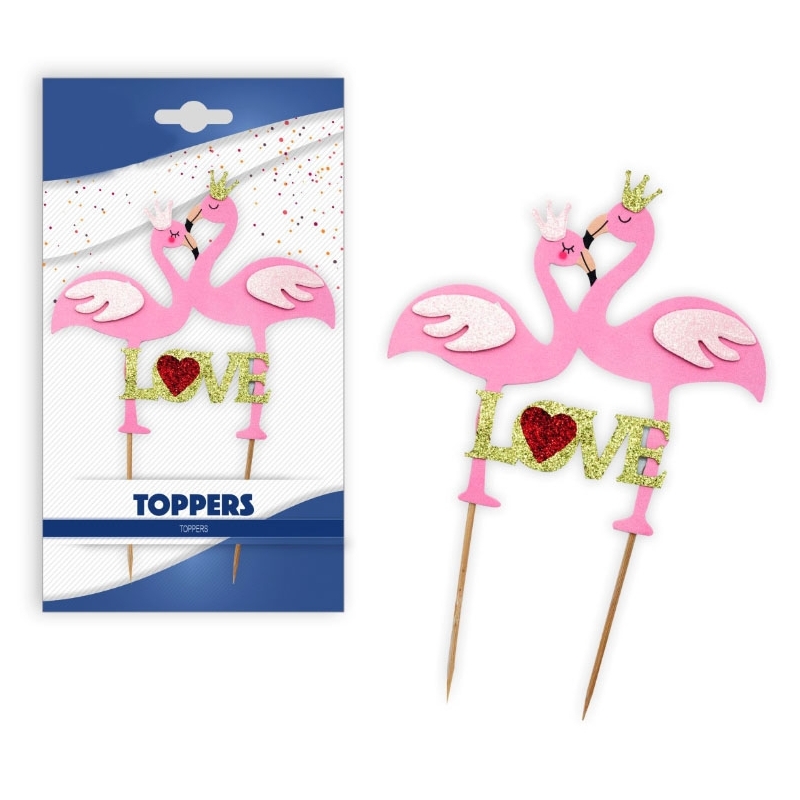 Pacote de toppers de flamenco