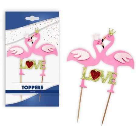 Pacote de toppers de flamenco