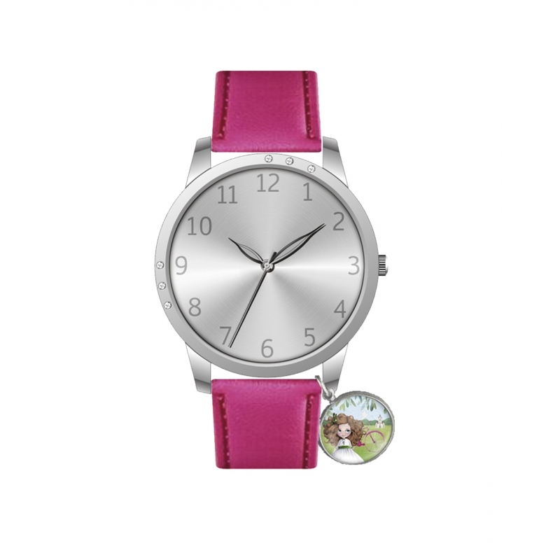 Relógio de menina rosa