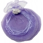 Bolsa de organza para arroz cor de lilás escuro