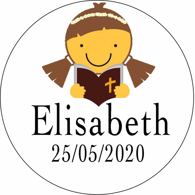 Adesivos menina comunhão