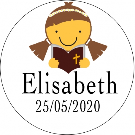 Adesivos menina comunhão