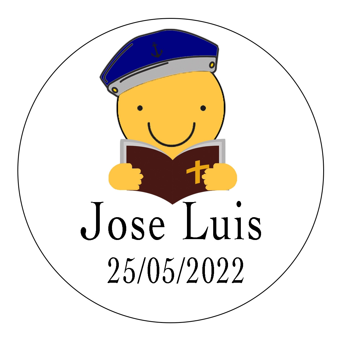 Adesivos de marinheiro de comunhão