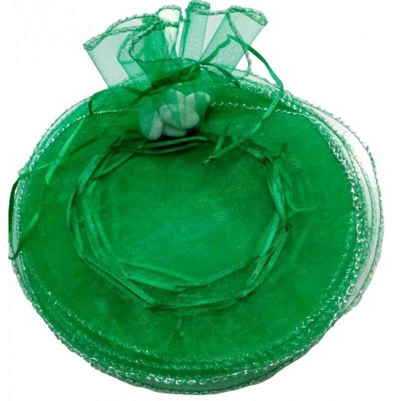 Sacos redondos de organza