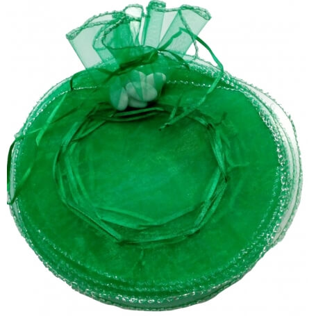 Sacos redondos de organza