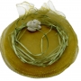 Saco de organza para arroz cor verde escuro