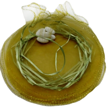 Saco de organza para arroz cor verde escuro