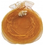 Bolsa de organza para arroz cor de laranja escuro e para pétalas