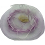Saco de organza para arroz cor de lilás claro