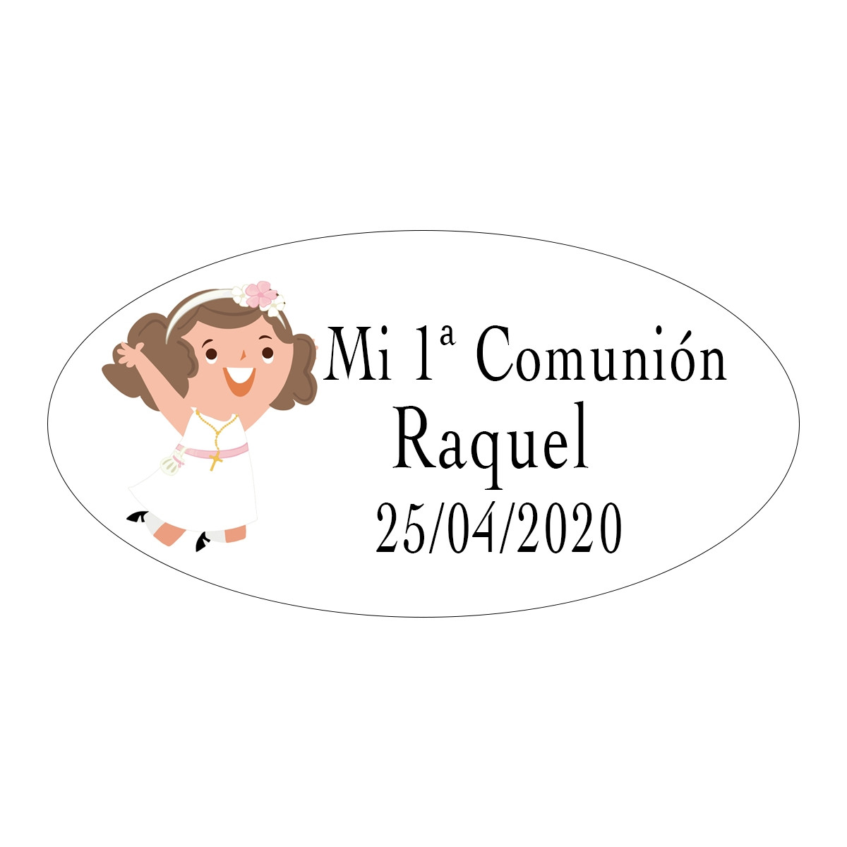 Adesivos de comunhão personalizados