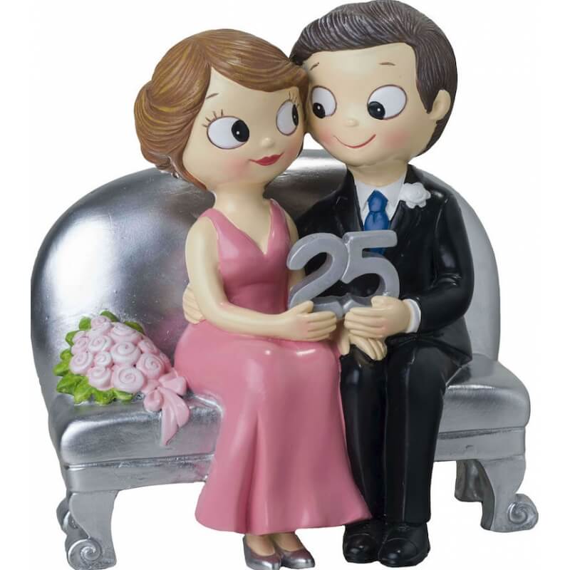 Figura de casamento de prata