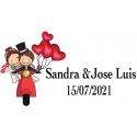 Saca-rolhas de casamento personalizado