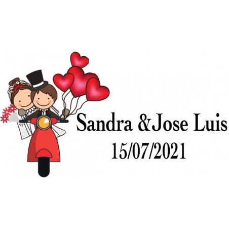 Saca-rolhas de casamento personalizado
