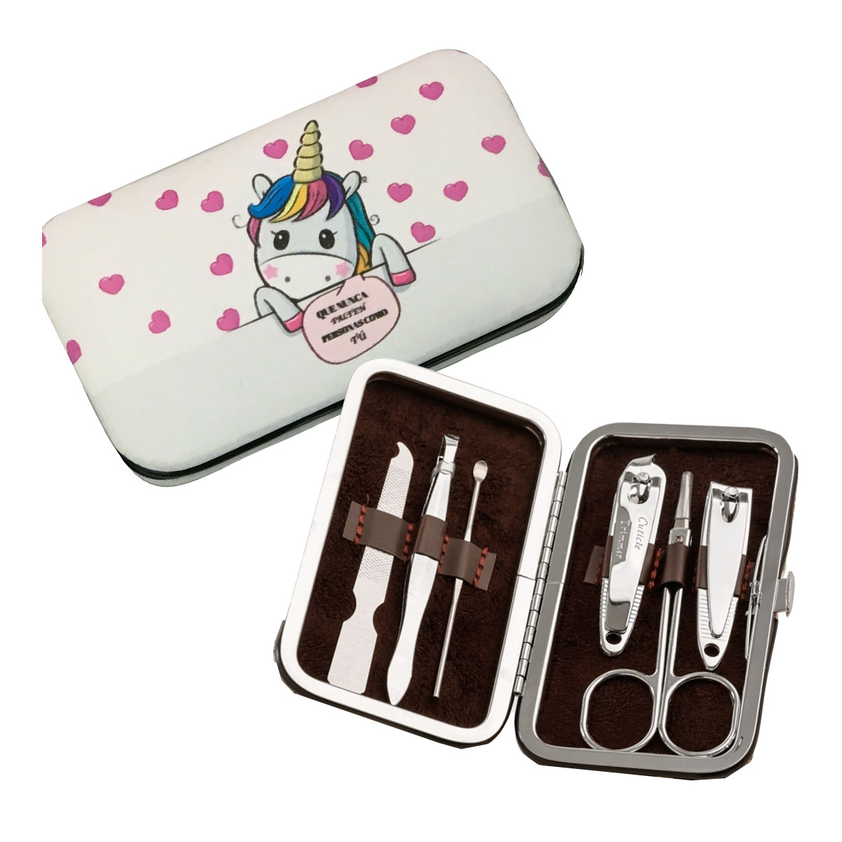 Kit de manicure unicórnio