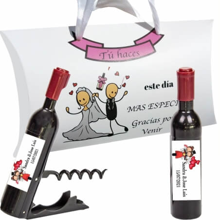Saca-rolhas de casamento personalizado
