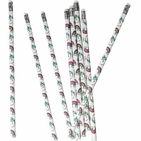 Lápis estampado de unicórnio