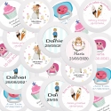 Chapa personalizada menina comunhão