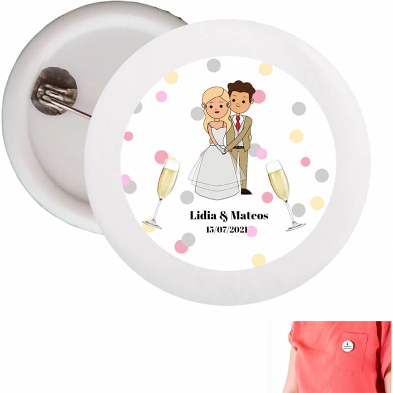 Chapas personalizadas casamento