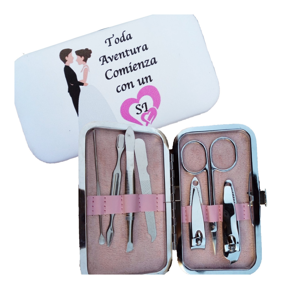 Conjunto de manicure para casamento