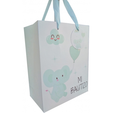 Bolsa De Elefante Para Batismo 23 X 18 X 10 Cm