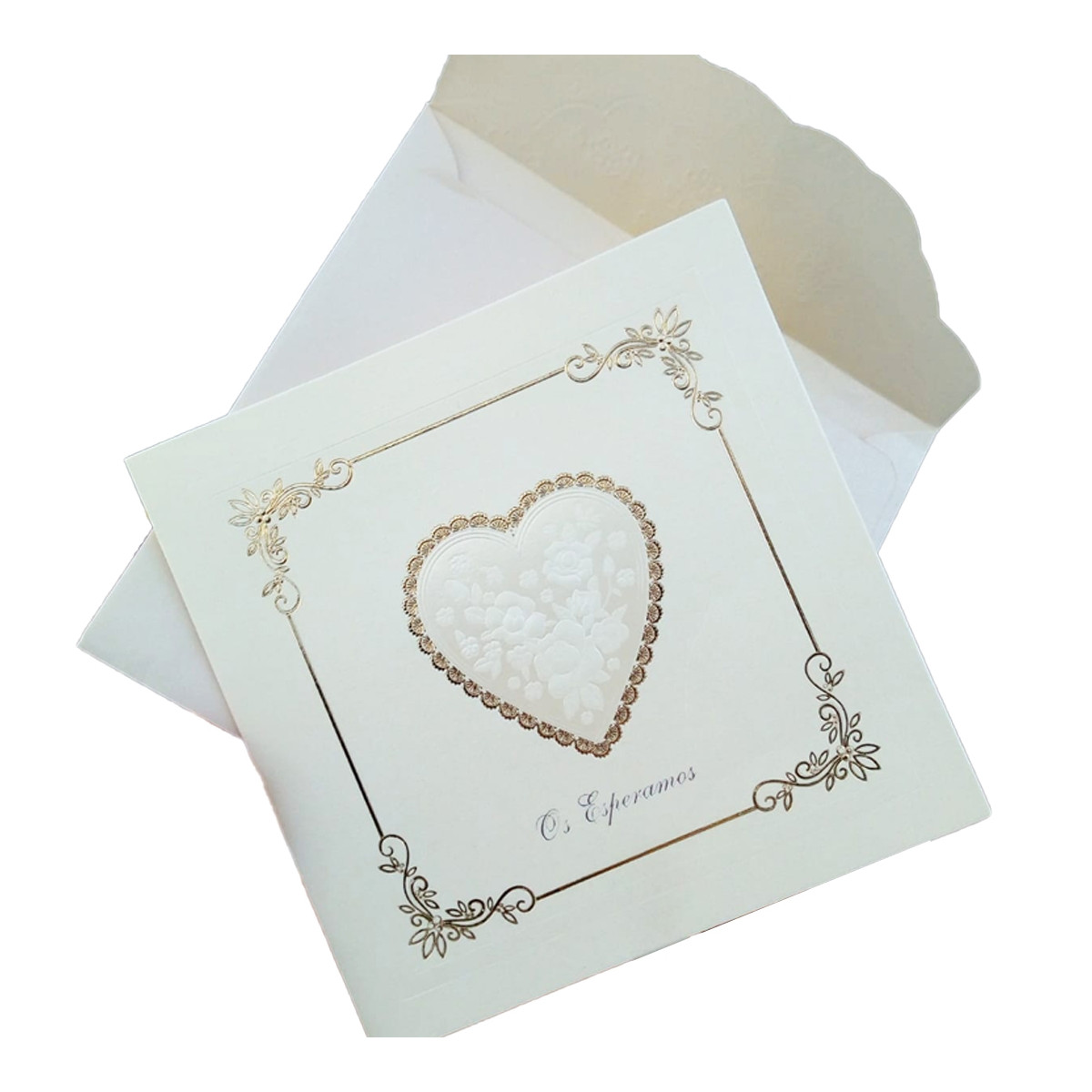 Convites de casamento simples