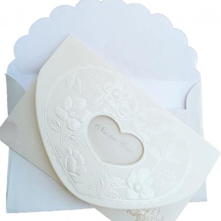 Convites de casamento de coração